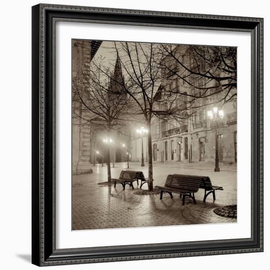Oviedo Cathedral y Bancs #2-Alan Blaustein-Framed Photographic Print