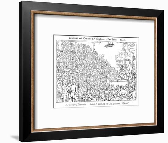 Owen Lecturing-Richard Doyle-Framed Art Print