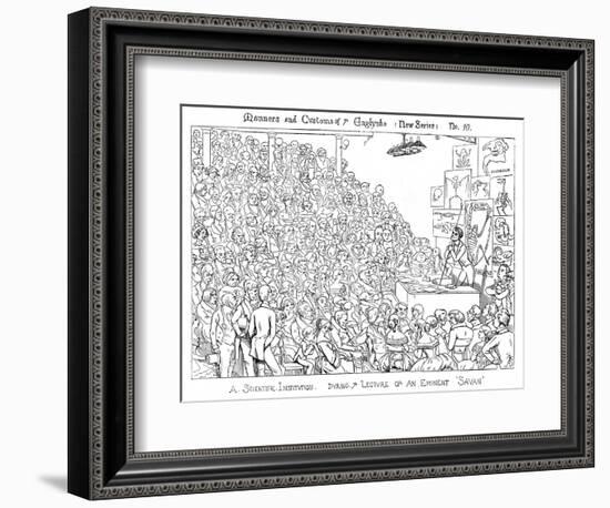 Owen Lecturing-Richard Doyle-Framed Art Print