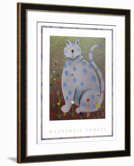 Owen with a Bee on His Nose-Mackenzie Thorpe-Framed Art Print