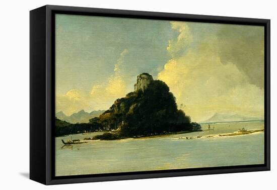 Owharee Harbour, Huahine, 18Th Century (Oil on Canvas)-William Hodges-Framed Premier Image Canvas