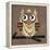 Owl 1-Erin Clark-Framed Premier Image Canvas