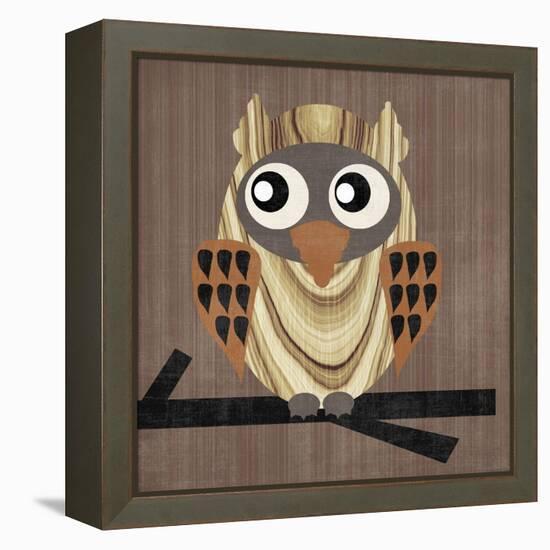 Owl 1-Erin Clark-Framed Premier Image Canvas