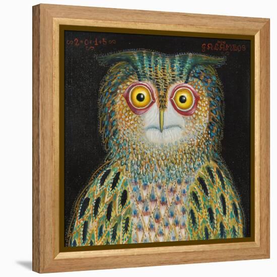 Owl, 2015-Tamas Galambos-Framed Premier Image Canvas