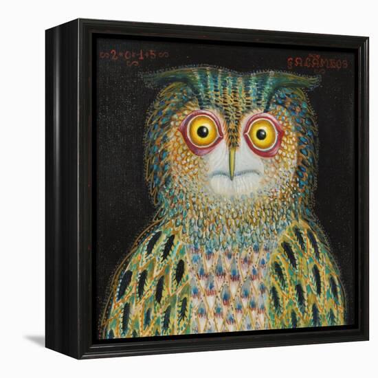 Owl, 2015-Tamas Galambos-Framed Premier Image Canvas