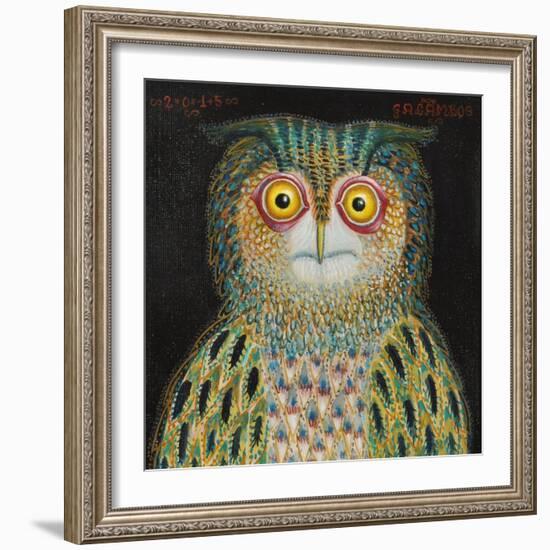 Owl, 2015-Tamas Galambos-Framed Giclee Print