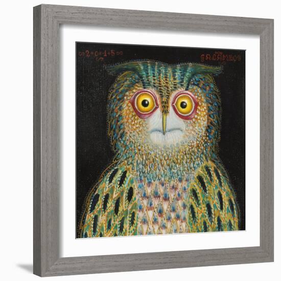 Owl, 2015-Tamas Galambos-Framed Giclee Print