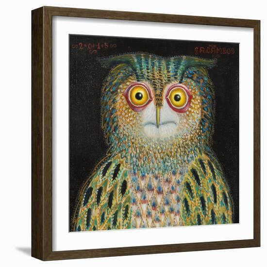 Owl, 2015-Tamas Galambos-Framed Giclee Print