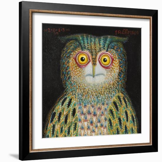 Owl, 2015-Tamas Galambos-Framed Giclee Print