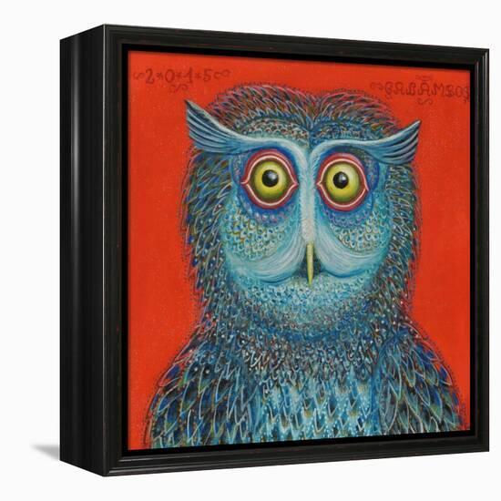 Owl, 2015-Tamas Galambos-Framed Premier Image Canvas