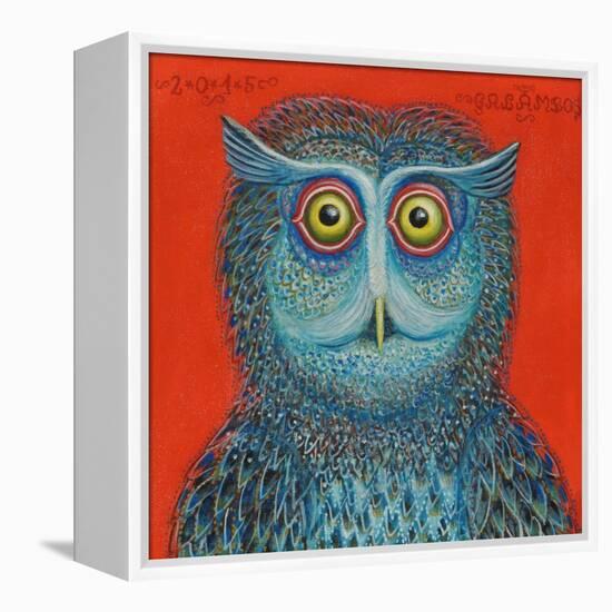 Owl, 2015-Tamas Galambos-Framed Premier Image Canvas