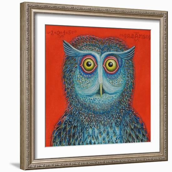 Owl, 2015-Tamas Galambos-Framed Giclee Print