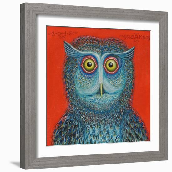 Owl, 2015-Tamas Galambos-Framed Giclee Print