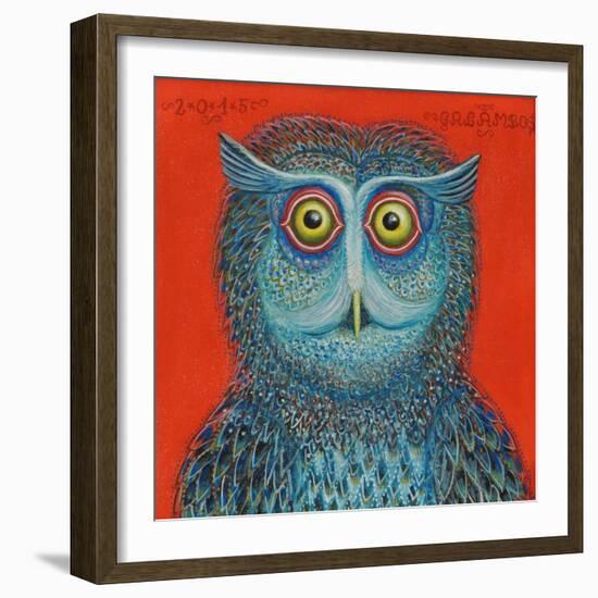 Owl, 2015-Tamas Galambos-Framed Giclee Print