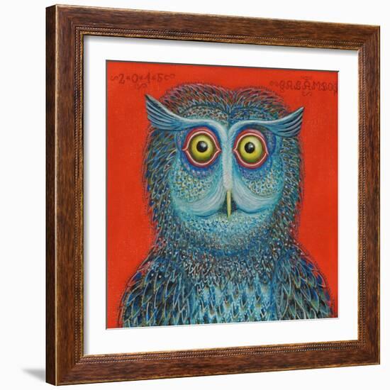 Owl, 2015-Tamas Galambos-Framed Giclee Print