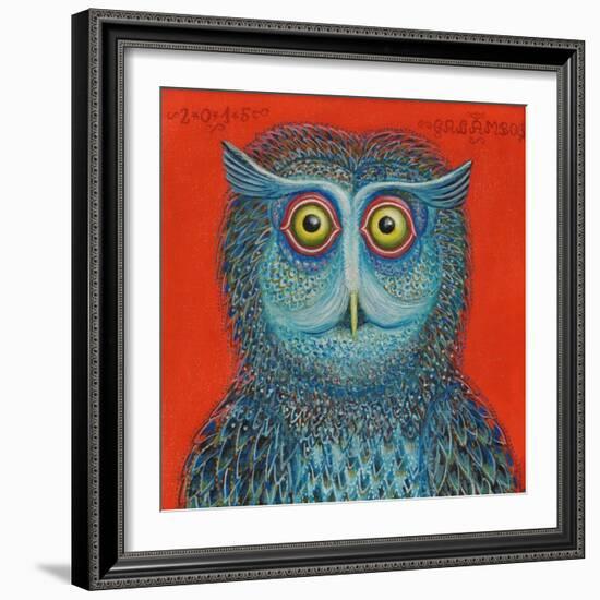 Owl, 2015-Tamas Galambos-Framed Giclee Print