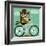 Owl and Hedgehog on Bicycle-Nancy Lee-Framed Art Print