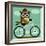Owl and Hedgehog on Bicycle-Nancy Lee-Framed Art Print