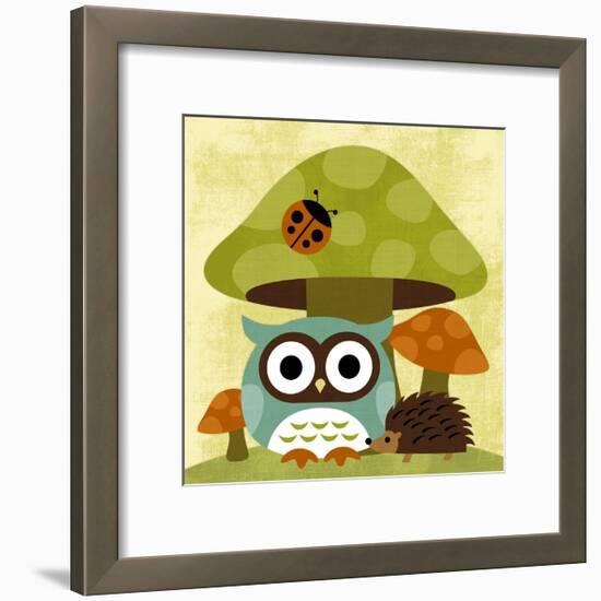 Owl and Hedgehog-Nancy Lee-Framed Art Print