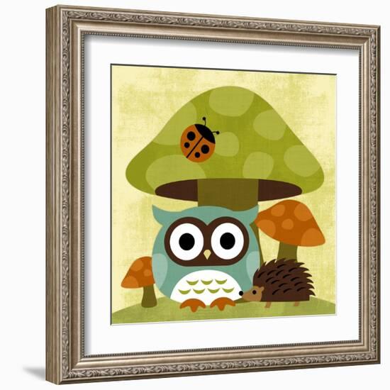 Owl and Hedgehog-Nancy Lee-Framed Art Print