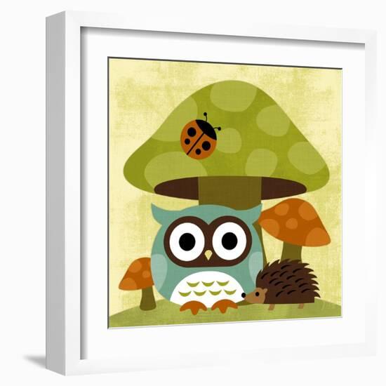 Owl and Hedgehog-Nancy Lee-Framed Art Print