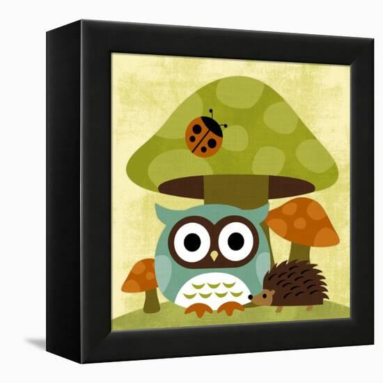 Owl and Hedgehog-Nancy Lee-Framed Stretched Canvas