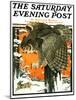 "Owl and Rabbit," Saturday Evening Post Cover, March 14, 1925-Paul Bransom-Mounted Giclee Print