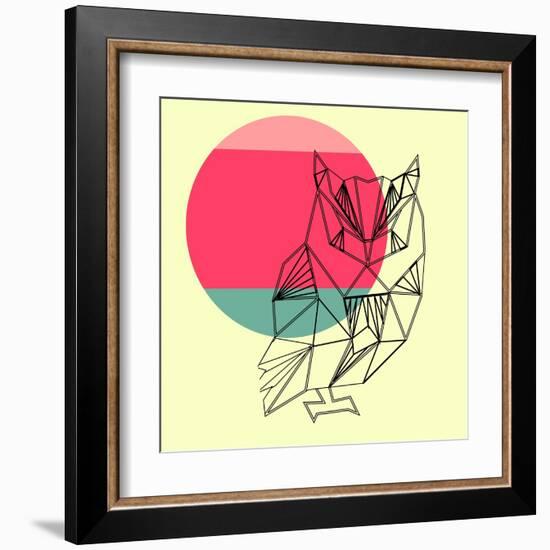 Owl and Sunset-Lisa Kroll-Framed Art Print