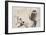 Owl and Two Eastern Bullfinches, Birds Compared in Humorous Songs, c.1791-Kitagawa Utamaro-Framed Giclee Print