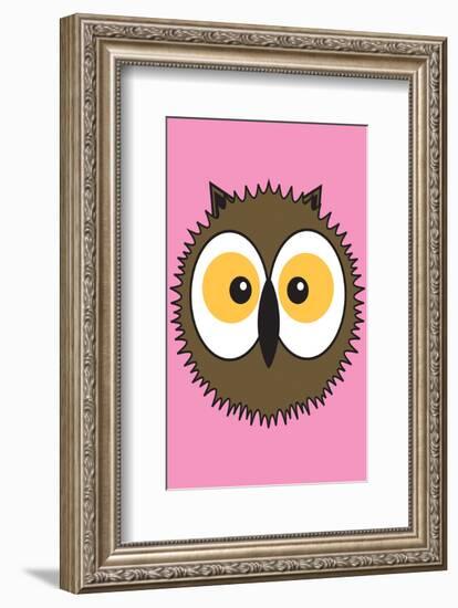 Owl - Animaru Cartoon Animal Print-Animaru-Framed Giclee Print