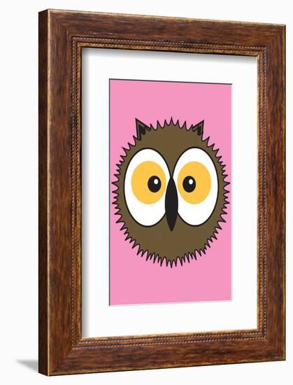 Owl - Animaru Cartoon Animal Print-Animaru-Framed Giclee Print