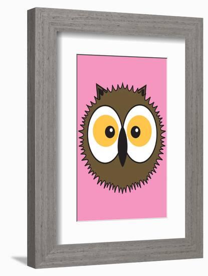 Owl - Animaru Cartoon Animal Print-Animaru-Framed Giclee Print