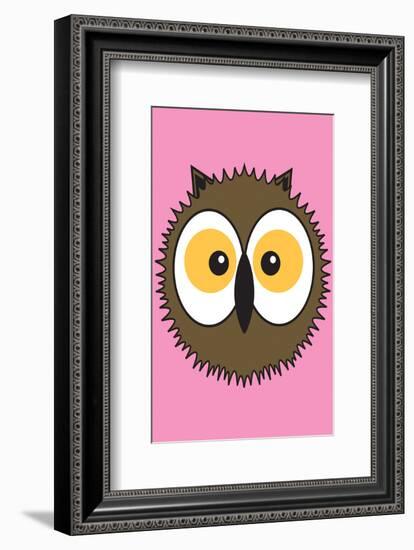 Owl - Animaru Cartoon Animal Print-Animaru-Framed Giclee Print