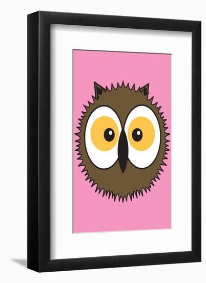 Owl - Animaru Cartoon Animal Print-Animaru-Framed Giclee Print