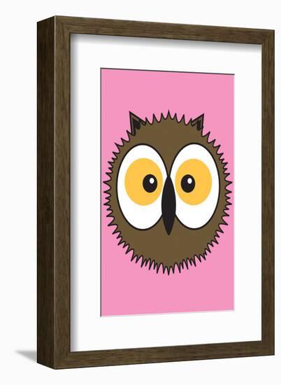 Owl - Animaru Cartoon Animal Print-Animaru-Framed Giclee Print