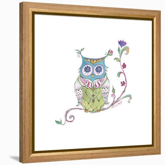 Owl Branch-null-Framed Premier Image Canvas