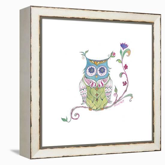 Owl Branch-null-Framed Premier Image Canvas