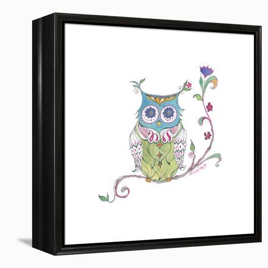Owl Branch-null-Framed Premier Image Canvas