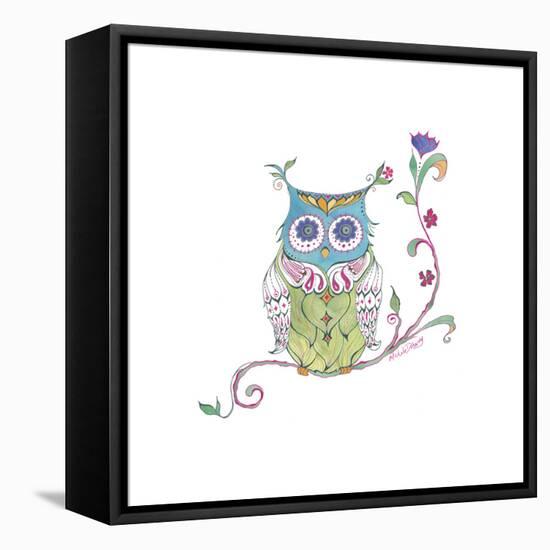 Owl Branch-null-Framed Premier Image Canvas