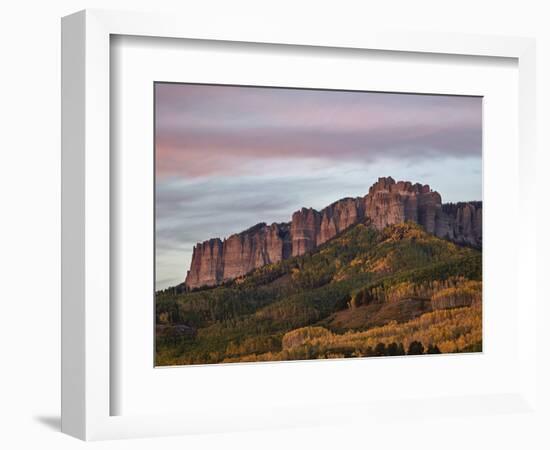 Owl Creek Pass Palisade with Fall Color, Uncompahgre National Forest, Colorado, U.S.A.-James Hager-Framed Photographic Print
