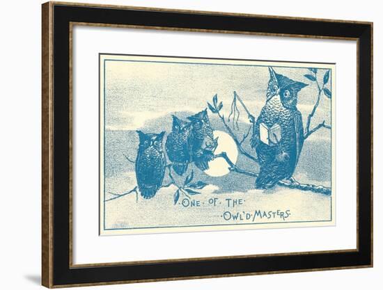 Owl'D Masters-null-Framed Art Print