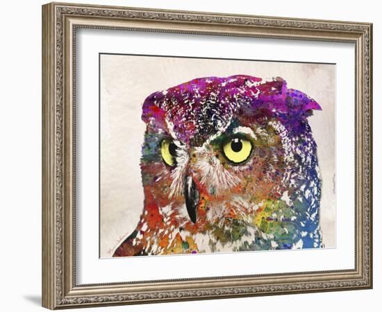 Owl Drawing-Mark Ashkenazi-Framed Giclee Print