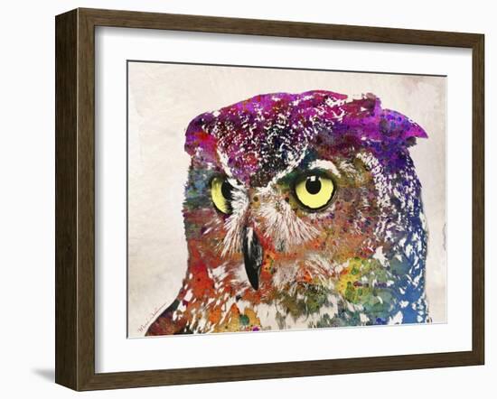 Owl Drawing-Mark Ashkenazi-Framed Giclee Print