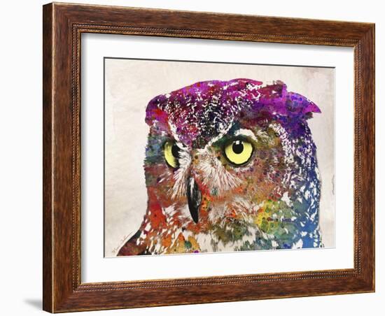 Owl Drawing-Mark Ashkenazi-Framed Giclee Print