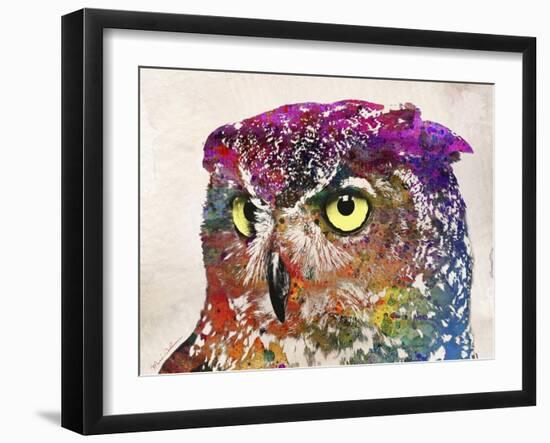 Owl Drawing-Mark Ashkenazi-Framed Giclee Print