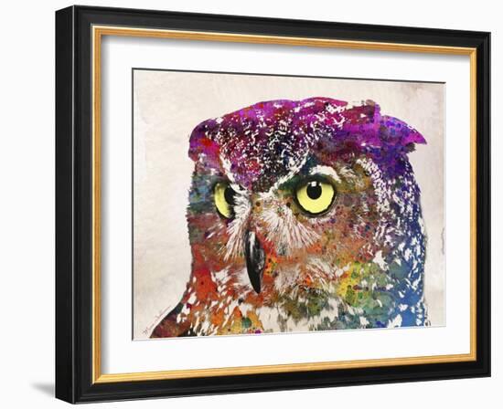 Owl Drawing-Mark Ashkenazi-Framed Giclee Print