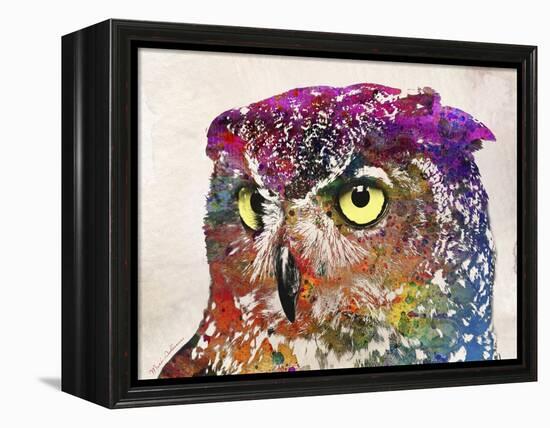 Owl Drawing-Mark Ashkenazi-Framed Premier Image Canvas