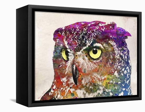 Owl Drawing-Mark Ashkenazi-Framed Premier Image Canvas