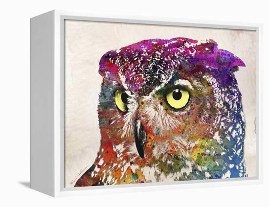 Owl Drawing-Mark Ashkenazi-Framed Premier Image Canvas