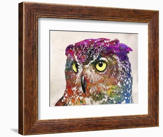 Owl Drawing-Mark Ashkenazi-Framed Giclee Print